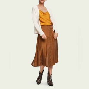 Scotch & Soda Cupro Bllend Skirt